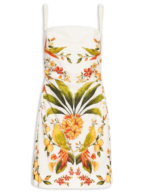 Vestido Curto Bosque Chic – Branco