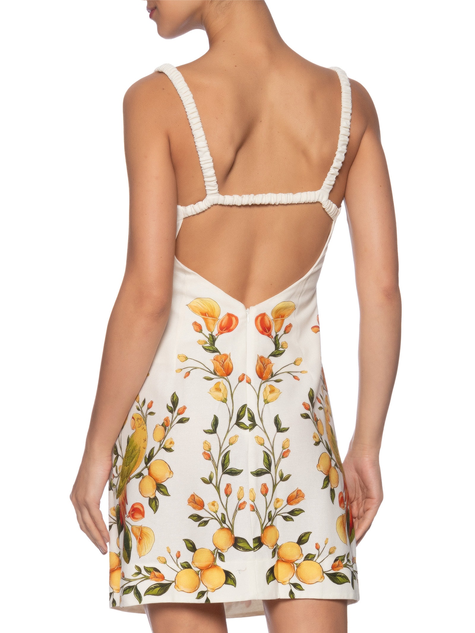 Vestido Curto Bosque Chic Branco Farm