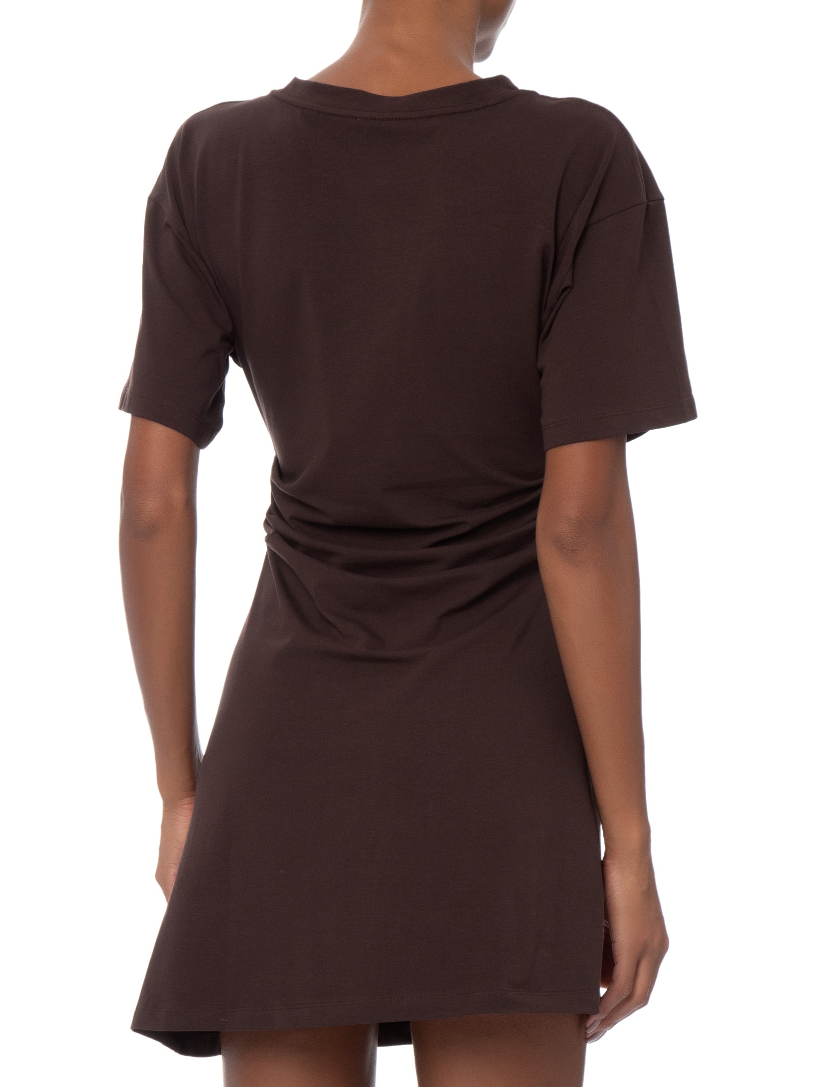 Vestido Curto Boxy Tuck T-shirt Mini Dress Marrom Cotton On
