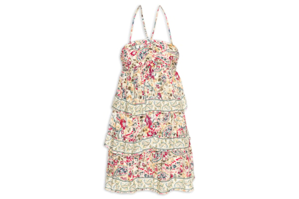 Vestido Curto Brisa De Flor - Amarelo
