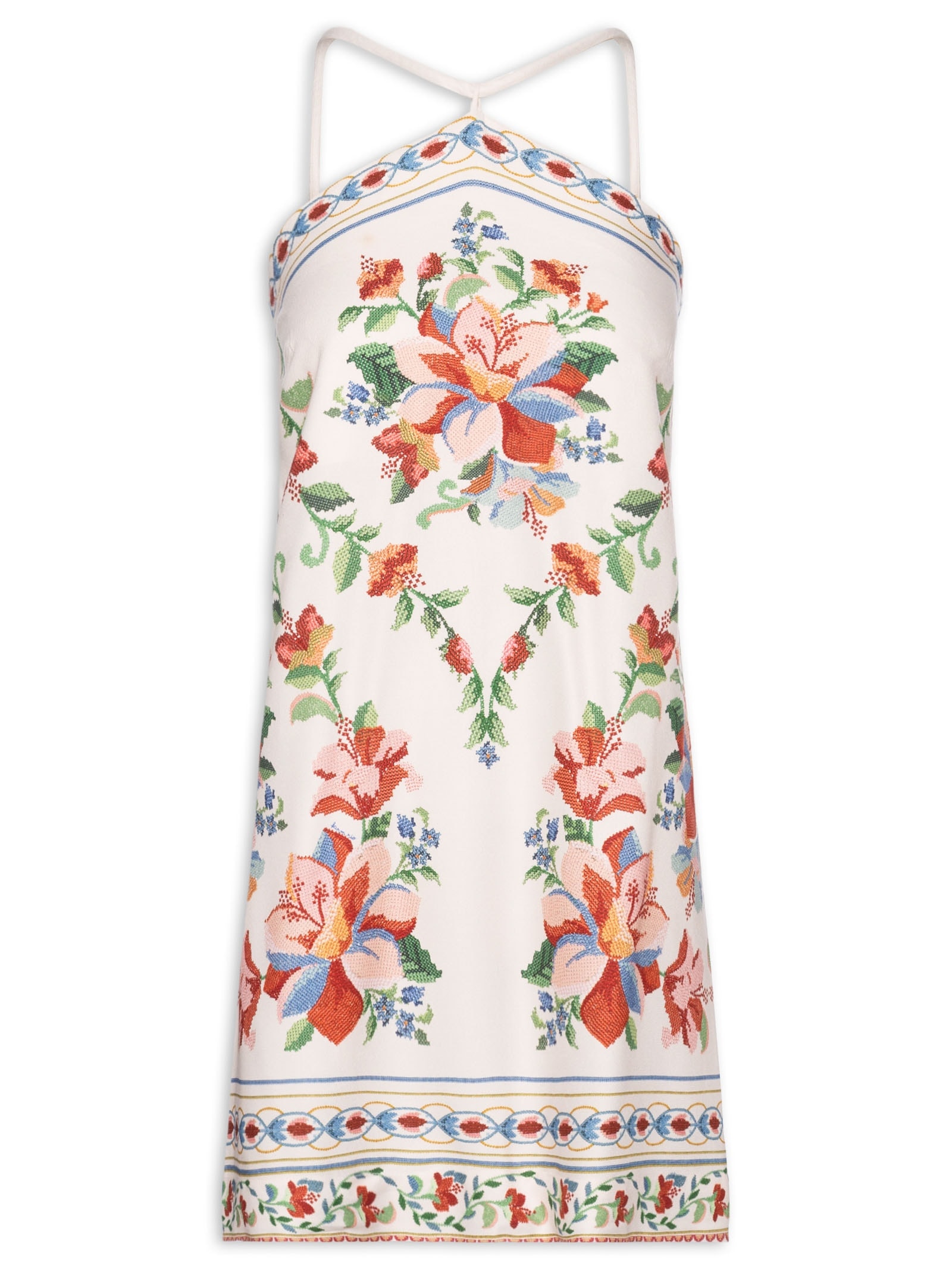 Vestido Curto Brisa Serena Off White Farm