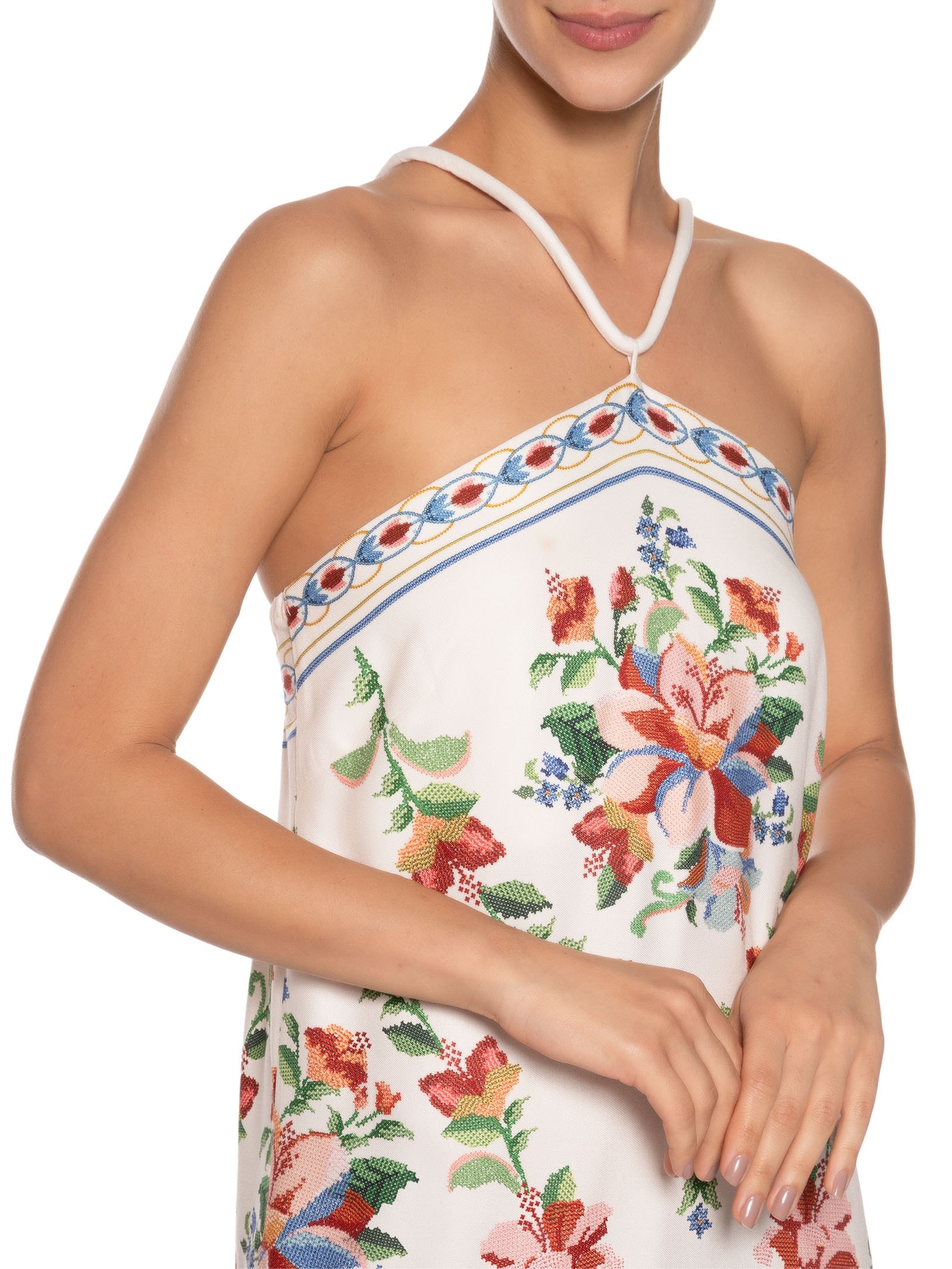 Vestido Curto Brisa Serena Off White Farm