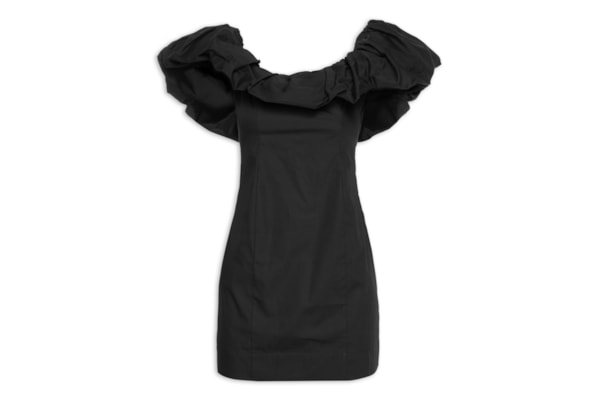 Vestido Curto Bufante - Preto