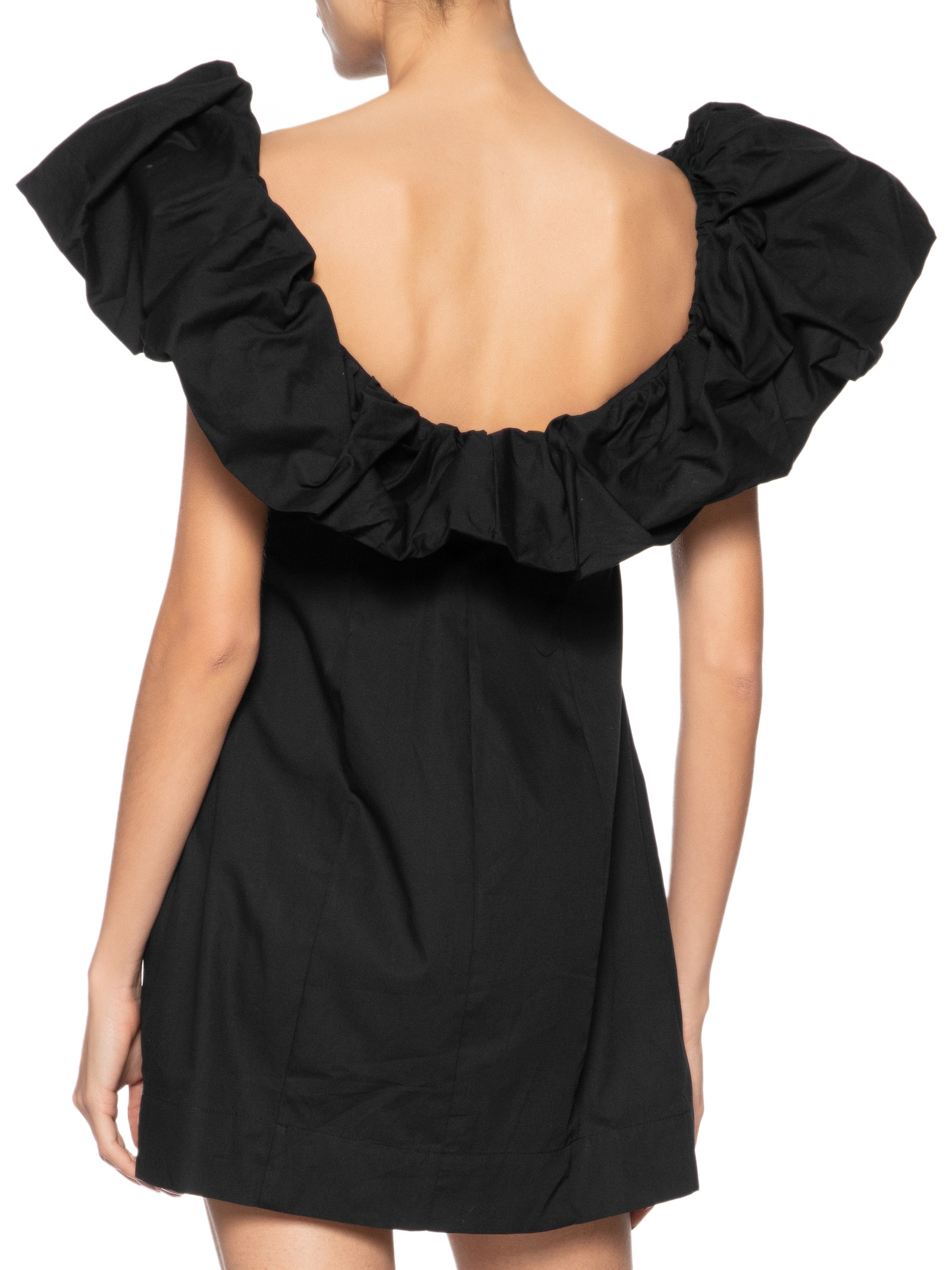 Vestido Curto Bufante Preto Farm