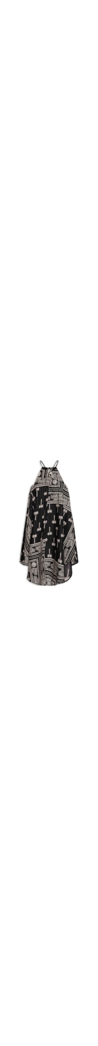 Vestido Curto C/ Pontas Passador - Preto