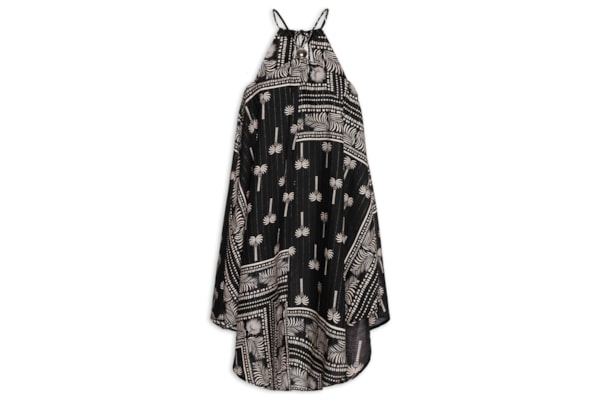 Vestido Curto C/ Pontas Passador - Preto