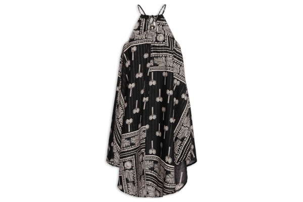 Vestido Curto C/ Pontas Passador - Preto