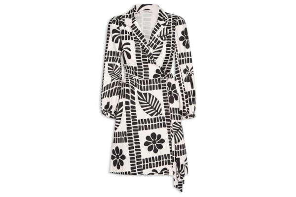 Vestido Curto Cachecouer Gola Alfaiataria - Branco