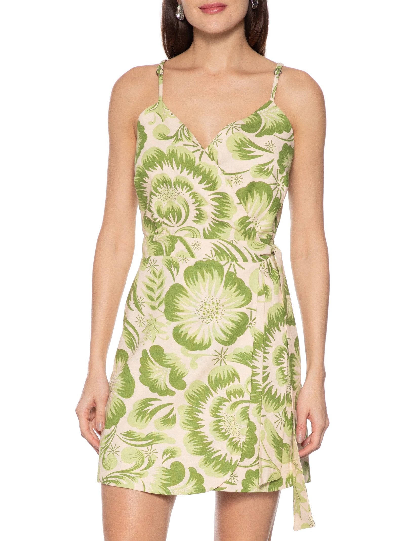 Vestido Curto Cachecouer Verde Cacay