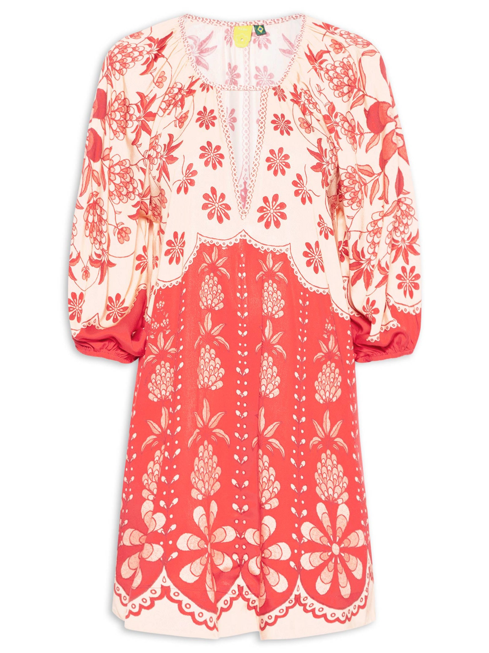 Vestido Curto Caetana Vermelho  Farm