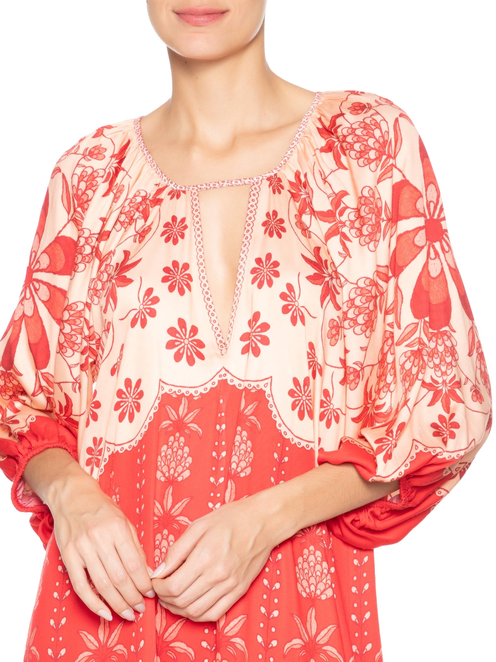 Vestido Curto Caetana Vermelho  Farm