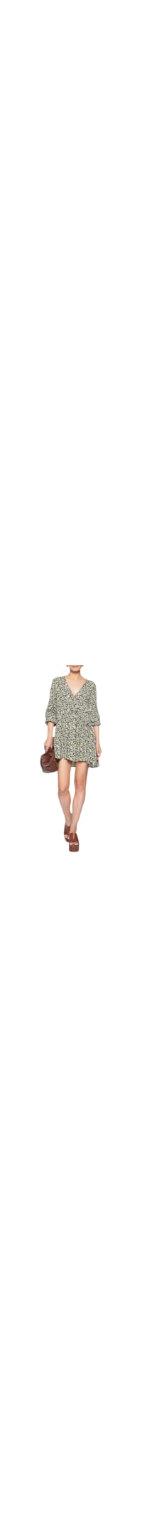 Vestido Curto Camadas Liberty Brumas - Preto