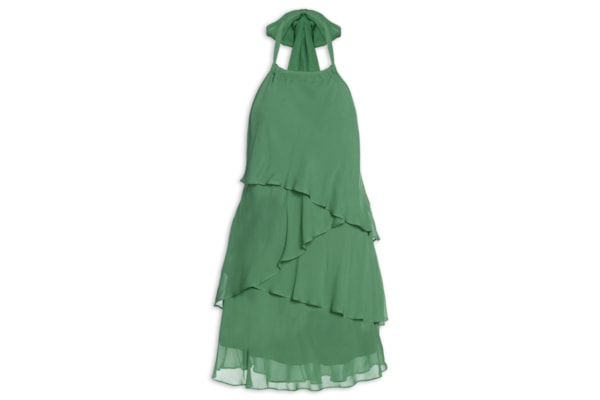 Vestido Curto Camadas - Verde