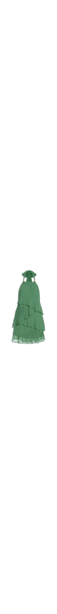Vestido Curto Camadas - Verde