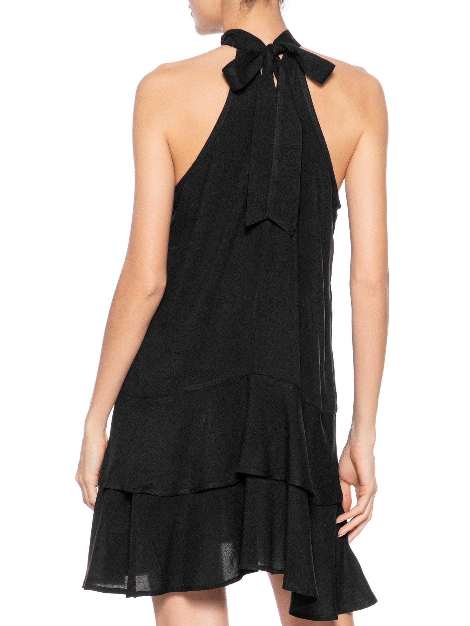 Vestido Curto Cava Americana Preto Basiq