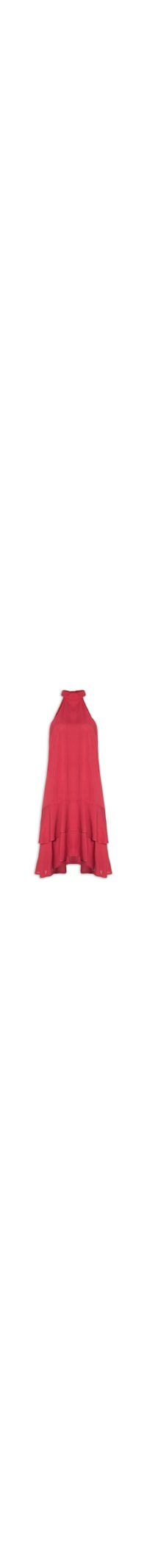 Vestido Curto Cava Americana - Vermelho