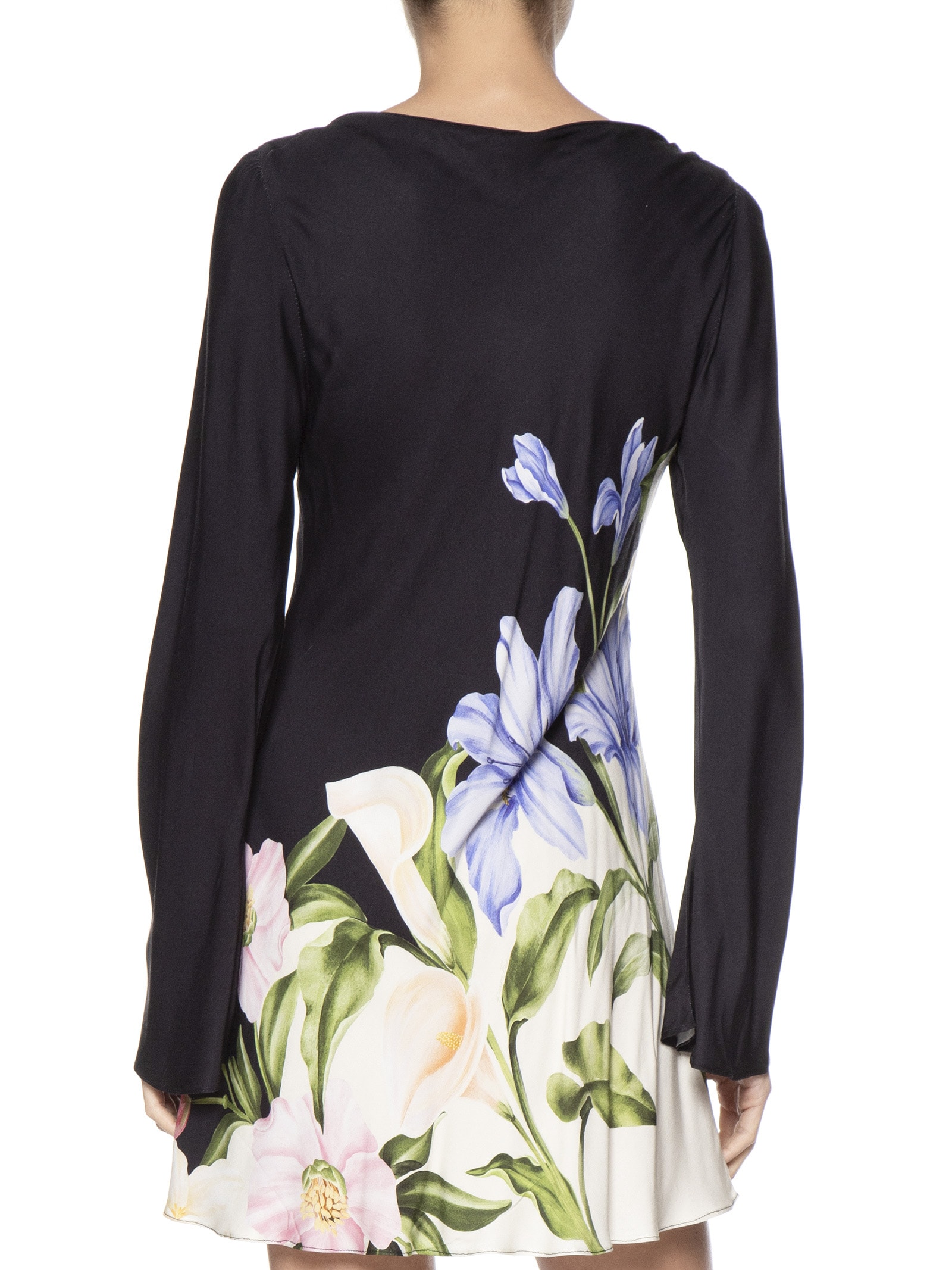 Vestido Curto Céu de Flor Preto Farm