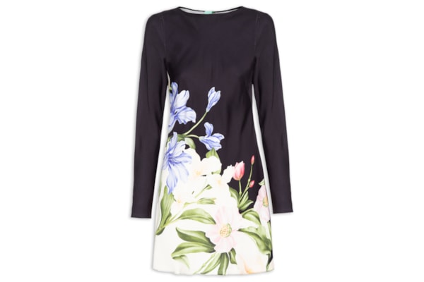 Vestido Curto Céu de Flor - Preto