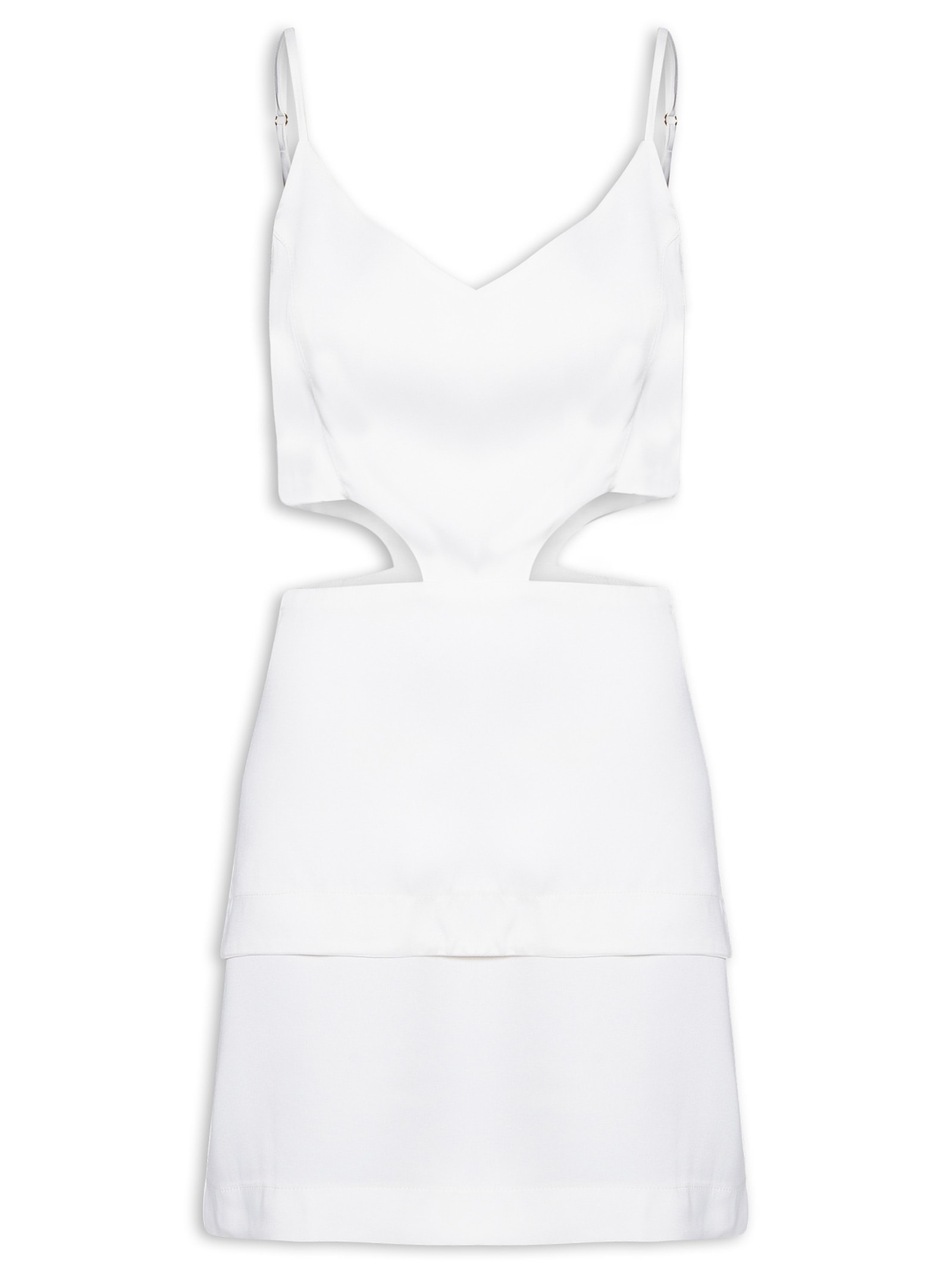 Vestido Curto Com Aberturas Laterais Off White Market 33