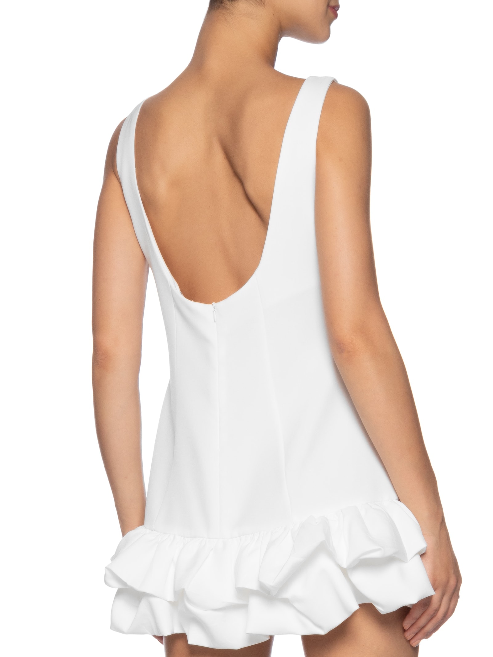 Vestido Curto Com Barra Balonê Branco Market 33