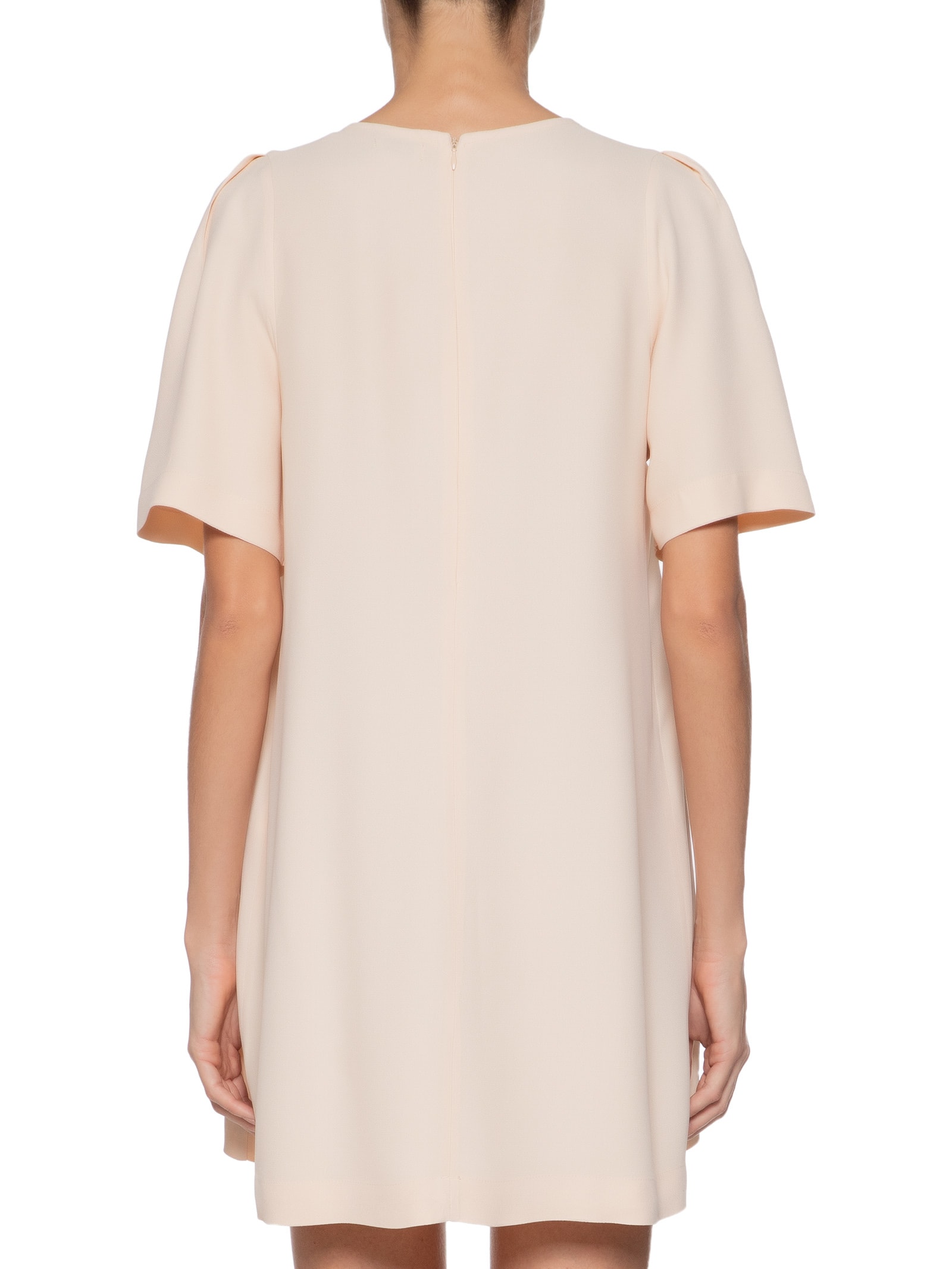 Vestido Curto Com Bolsos Laterais Amarelo  Basiq