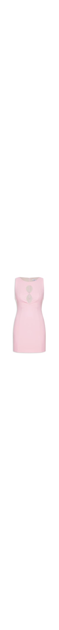 Vestido Curto Com Cut Out - Rosa