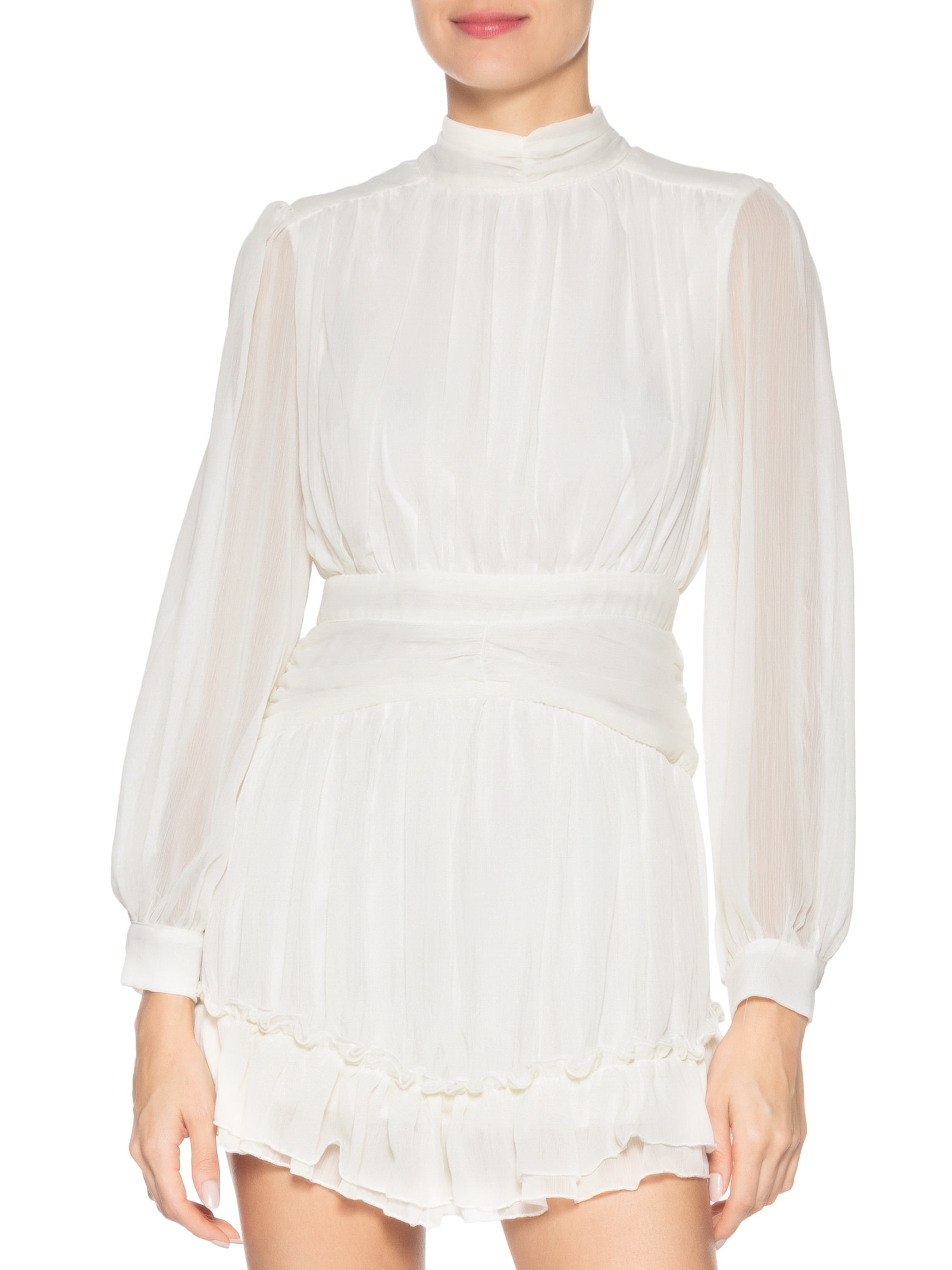 Vestido Curto Com Manga Longa Off White Market 33