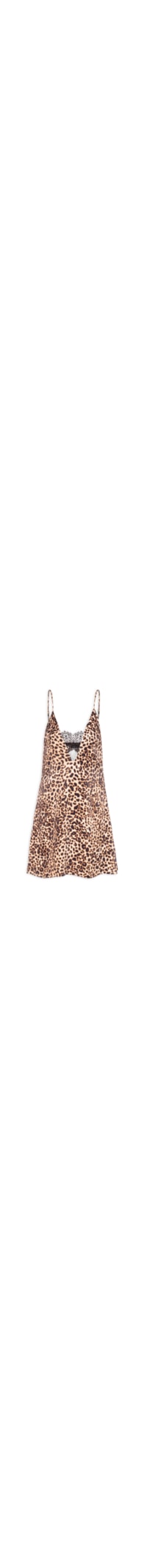 Vestido Curto Com Renda - Animal Print