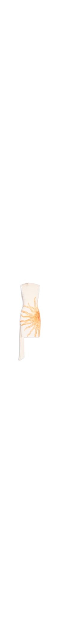 Vestido Curto Com Sobreposição Removível - Bege
