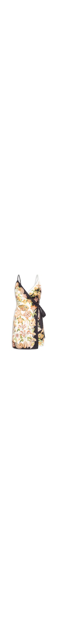Vestido Curto Concha Surreal - Branco