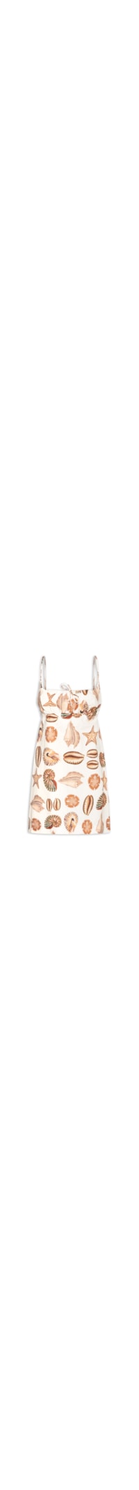Vestido Curto Conchas - Bege