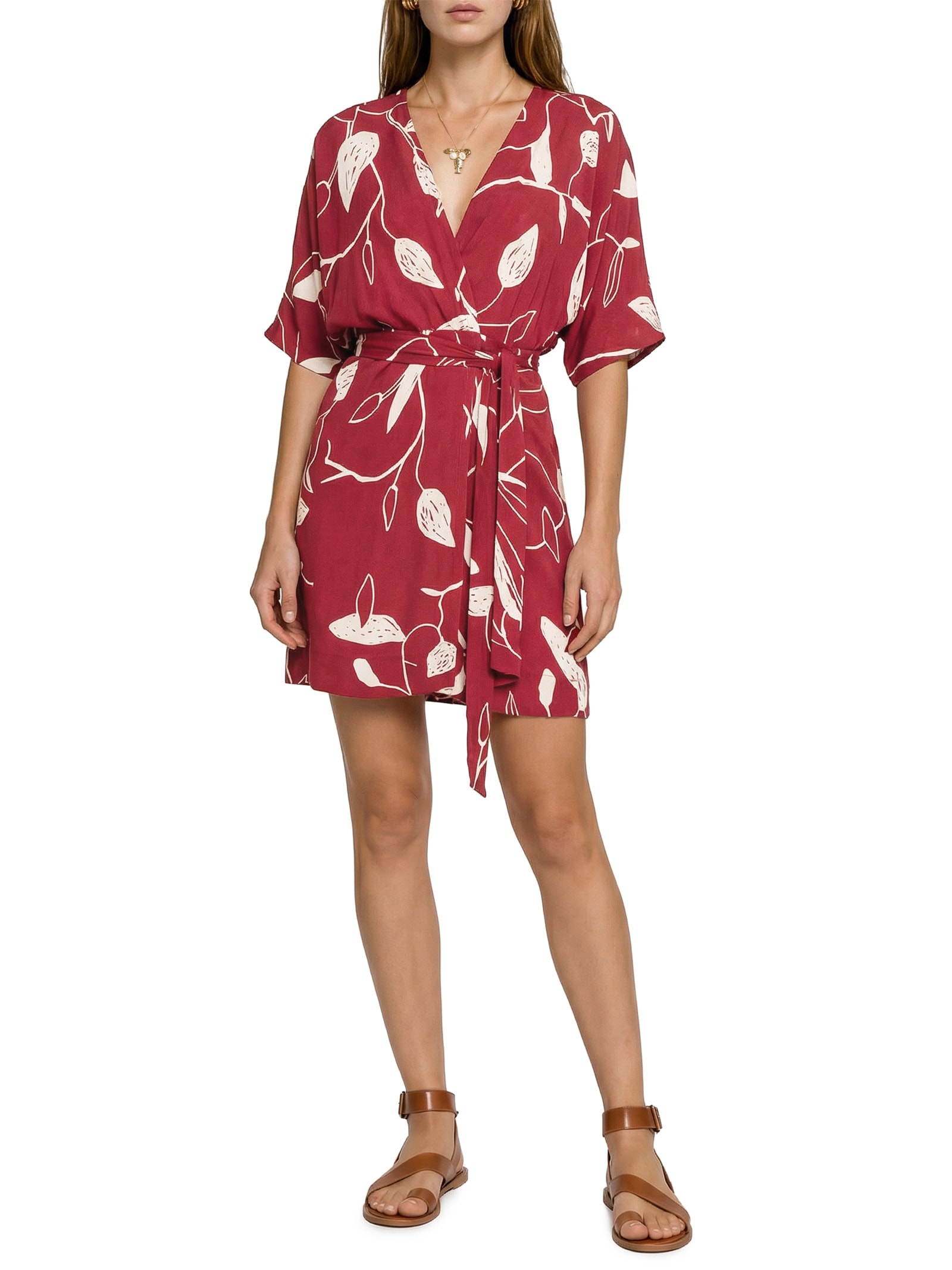 Vestido Curto Copaíba Vermelho Cantão