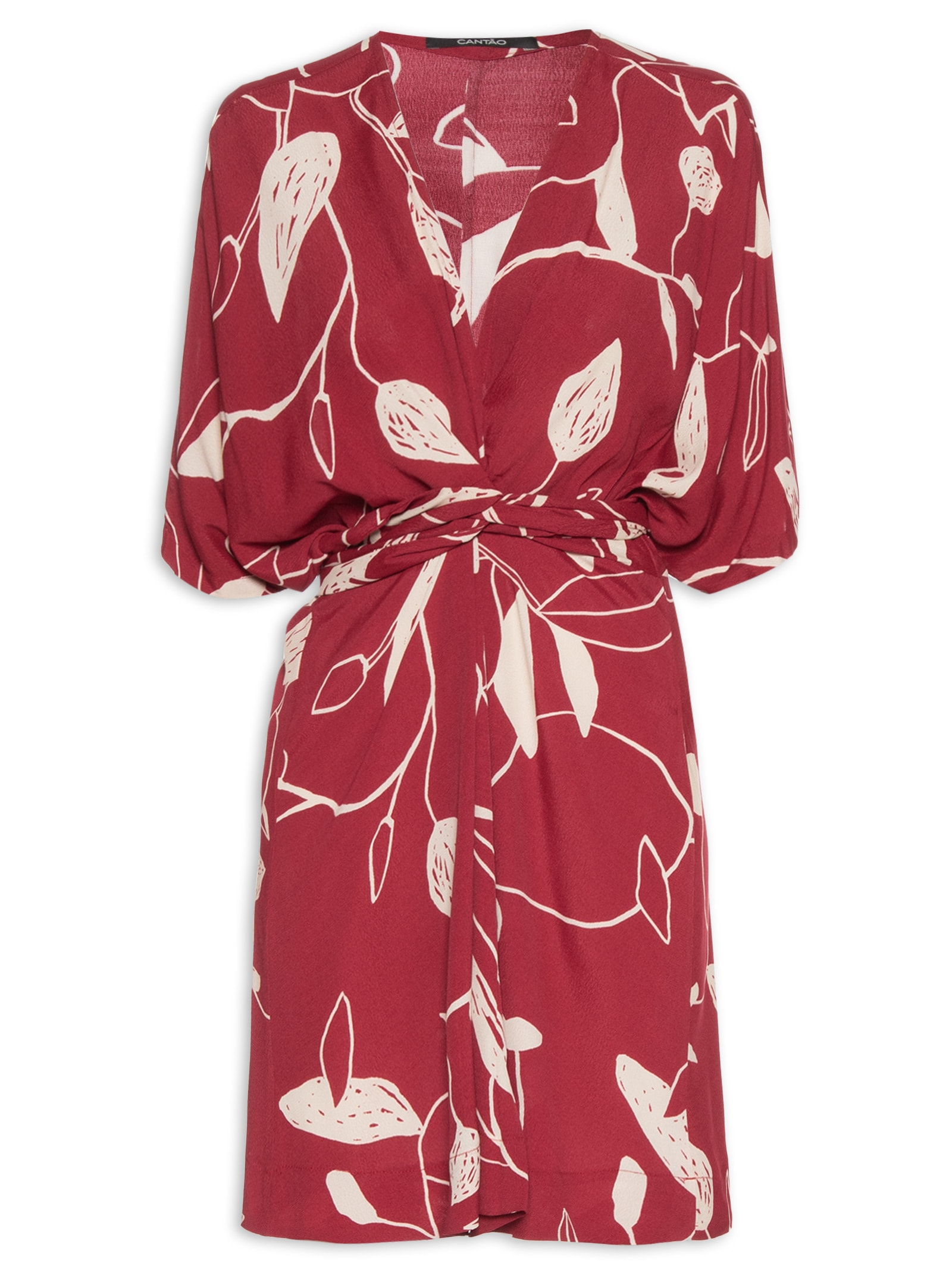 Vestido Curto Copaíba Vermelho Cantão