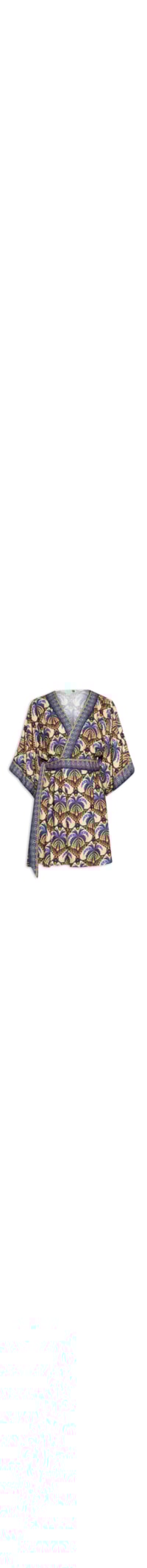 Vestido Curto Coqueirou - Azul