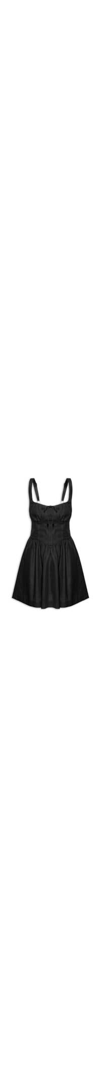 Vestido Curto Corselet - Preto
