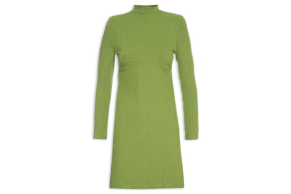 Vestido Curto Costas Rib - Verde 