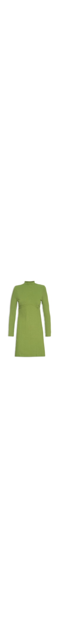 Vestido Curto Costas Rib - Verde
