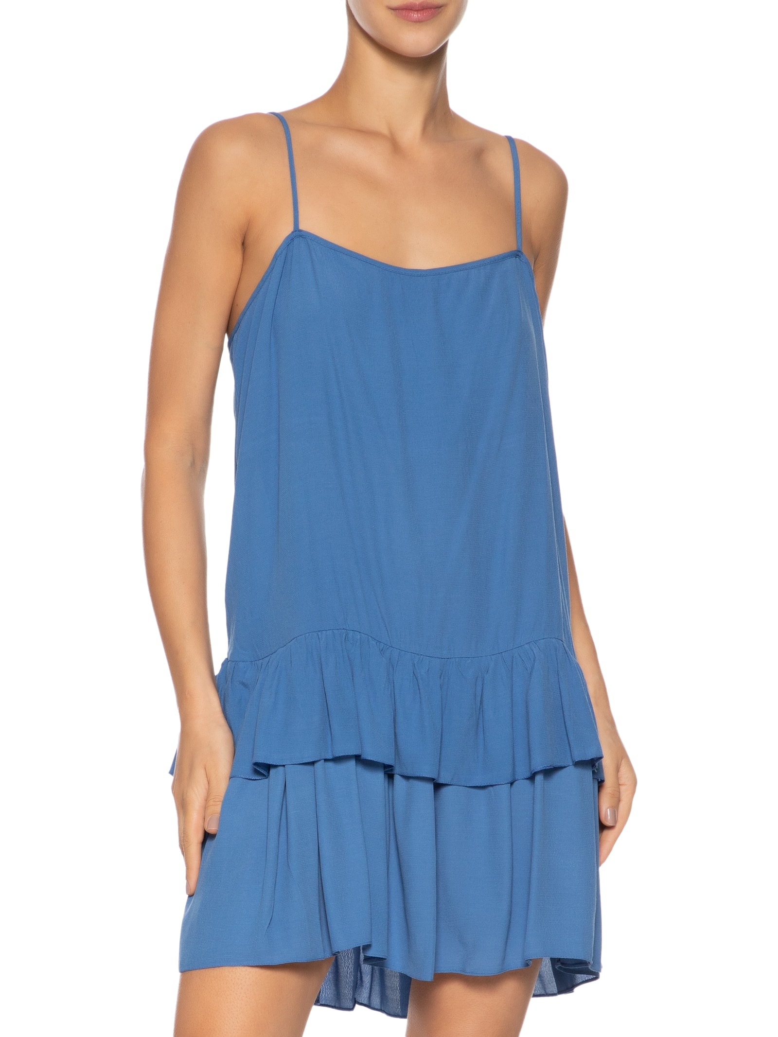 Vestido Curto Crepe Marias Azul Dress To