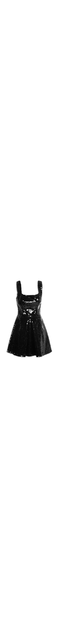 Vestido Curto De Alça - Preto