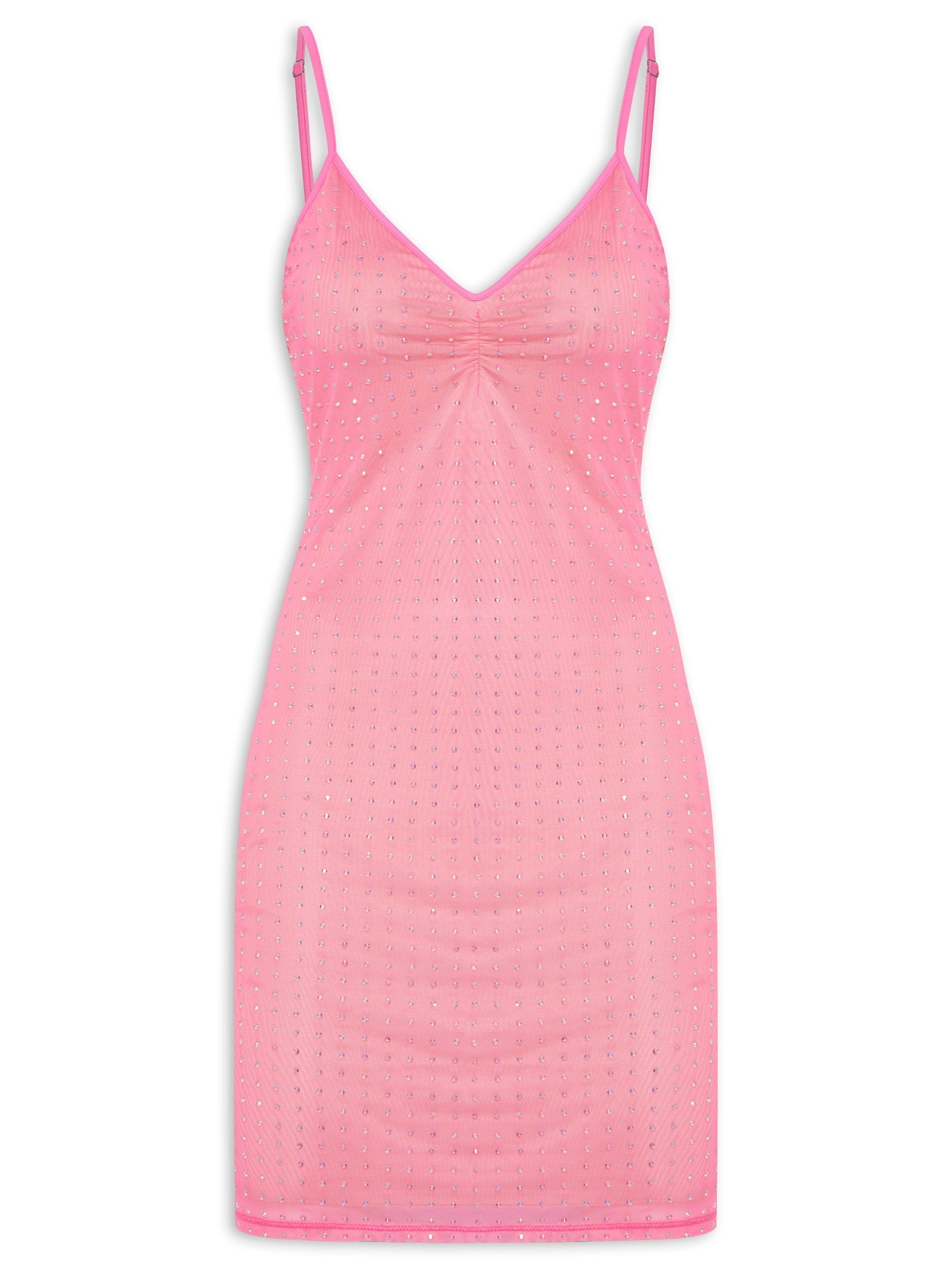 Vestido Curto De Alça Shine Rosa My Favorite Things