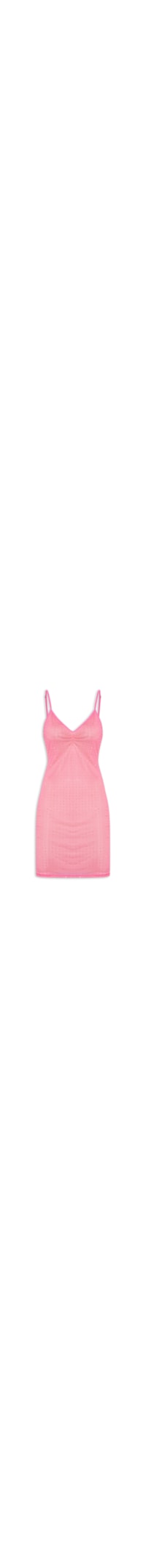 Vestido Curto De Alça Shine - Rosa