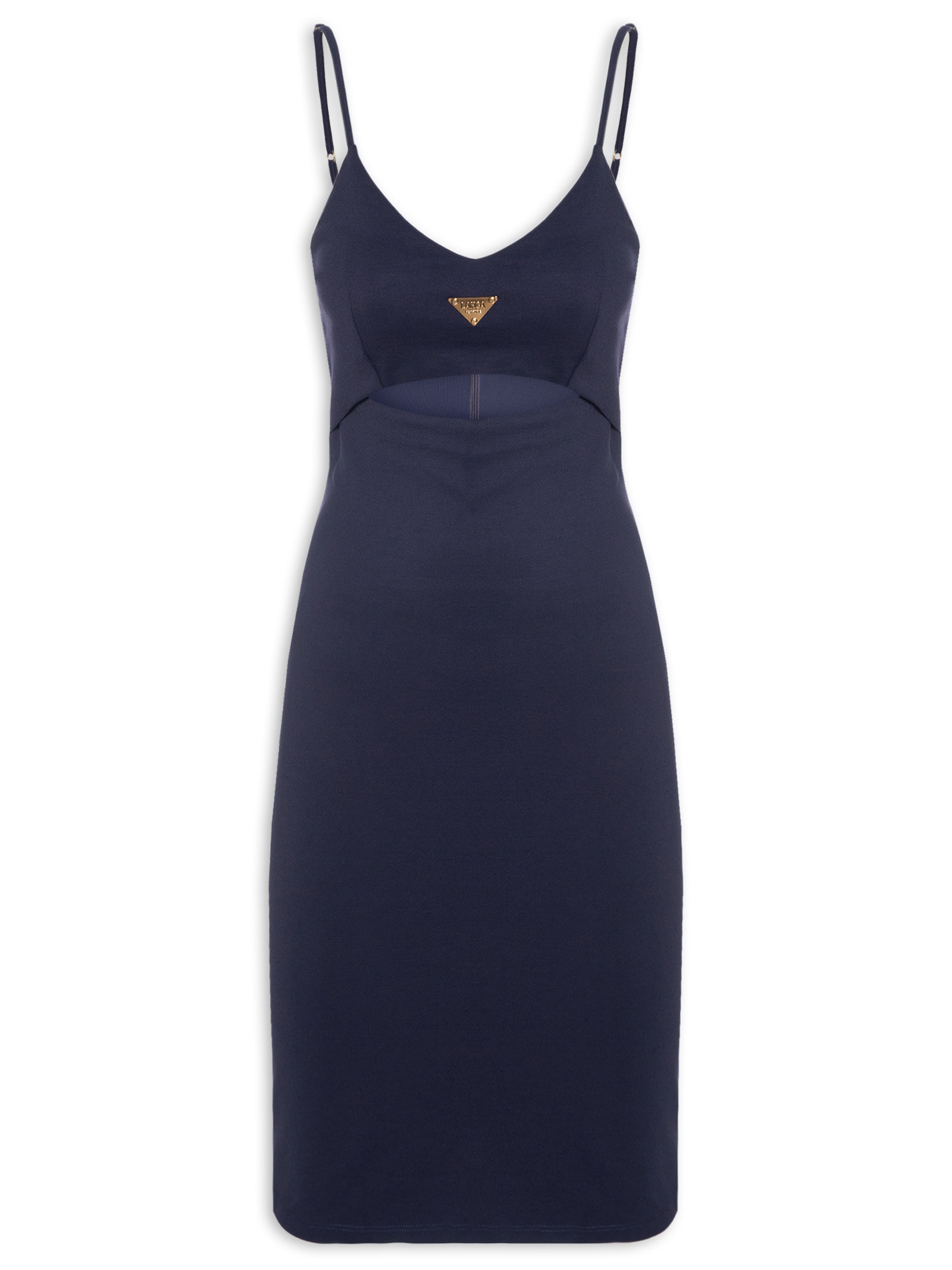 Vestido Curto De Alças Azul Lança Perfume