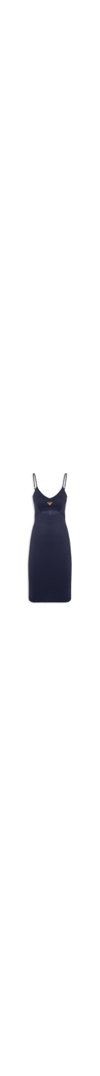 Vestido Curto De Alças - Azul
