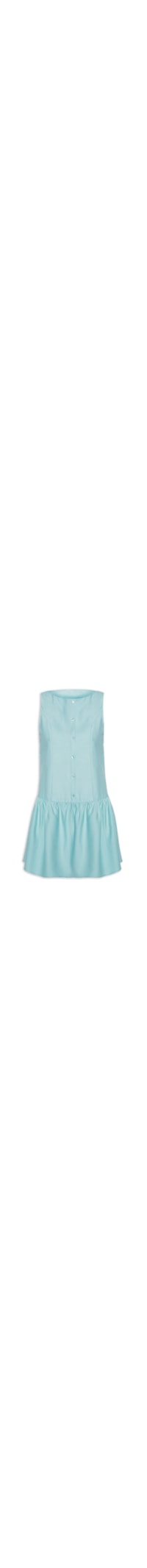 Vestido Curto Decote Canoa - Azul