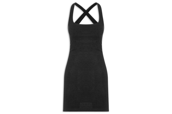 Vestido Curto Decote Costas - Preto