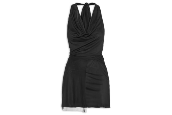 Vestido Curto Decote Degagê - Preto