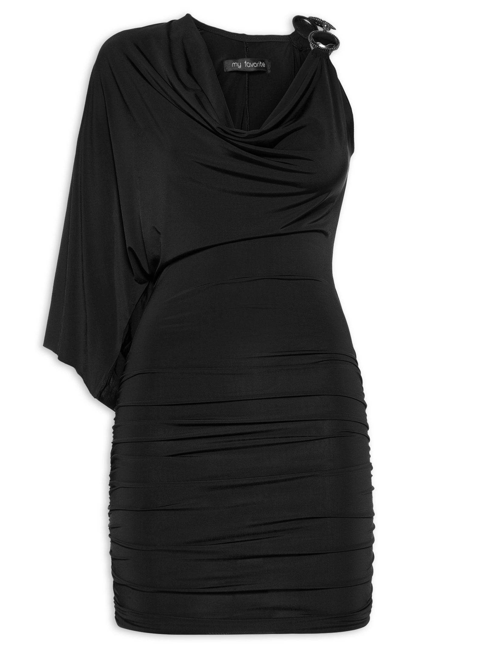 Vestido Curto Degagê Preto My Favorite