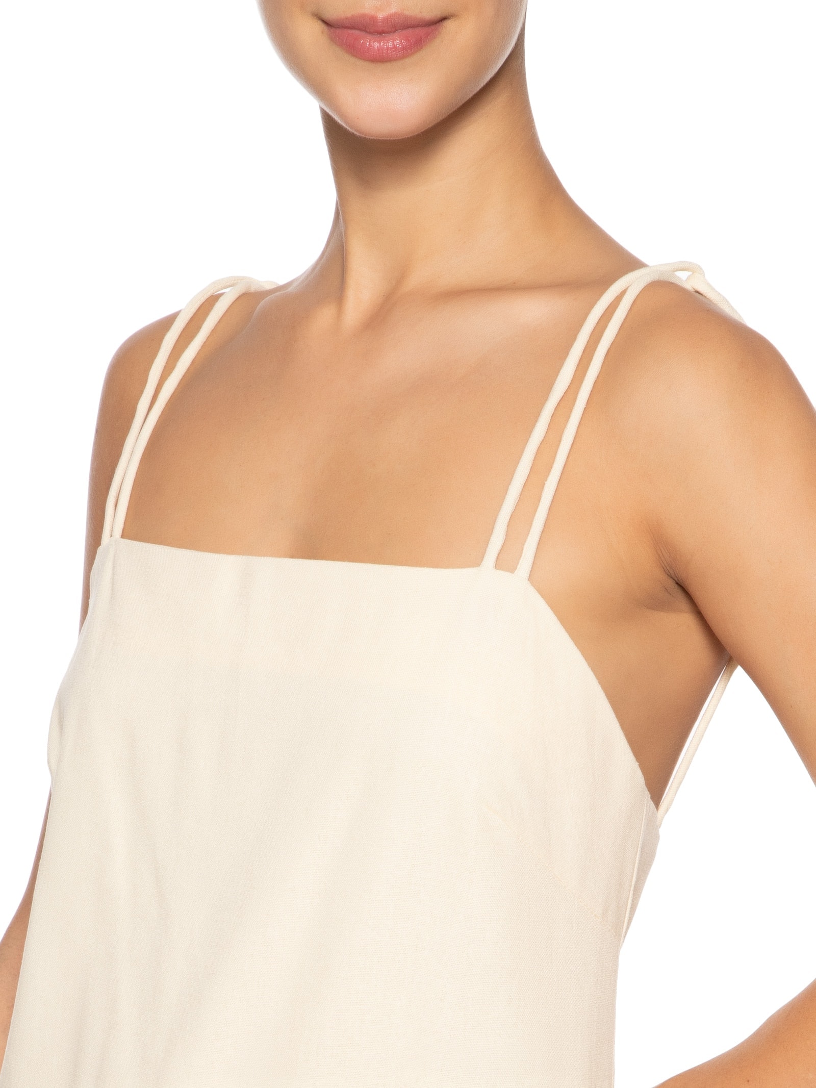 Vestido Curto Detalhe Alça Off White Dress To