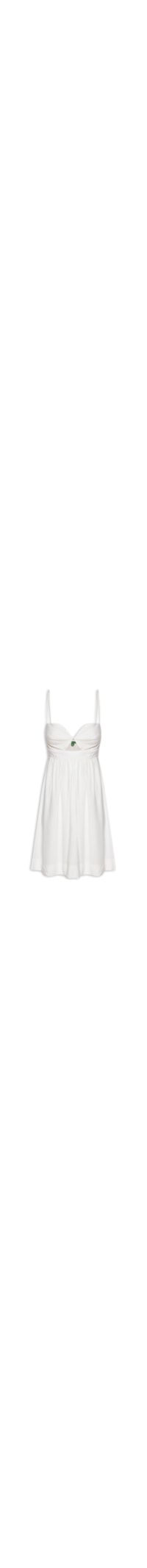 Vestido Curto Detalhe Pesponto - Branco