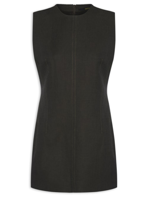 Vestido Curto Dries - Marrom